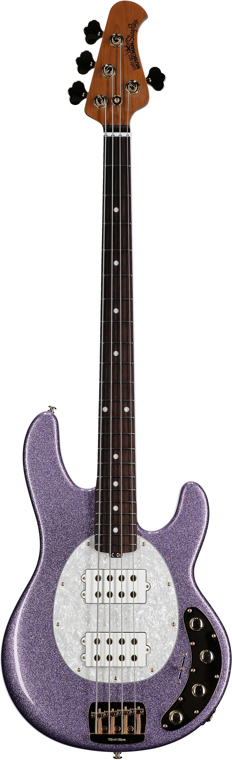Ernie Ball Music Man StingRay Special HH Electric Bass (with Case), Amethyst Sparkle, Full Straight Front