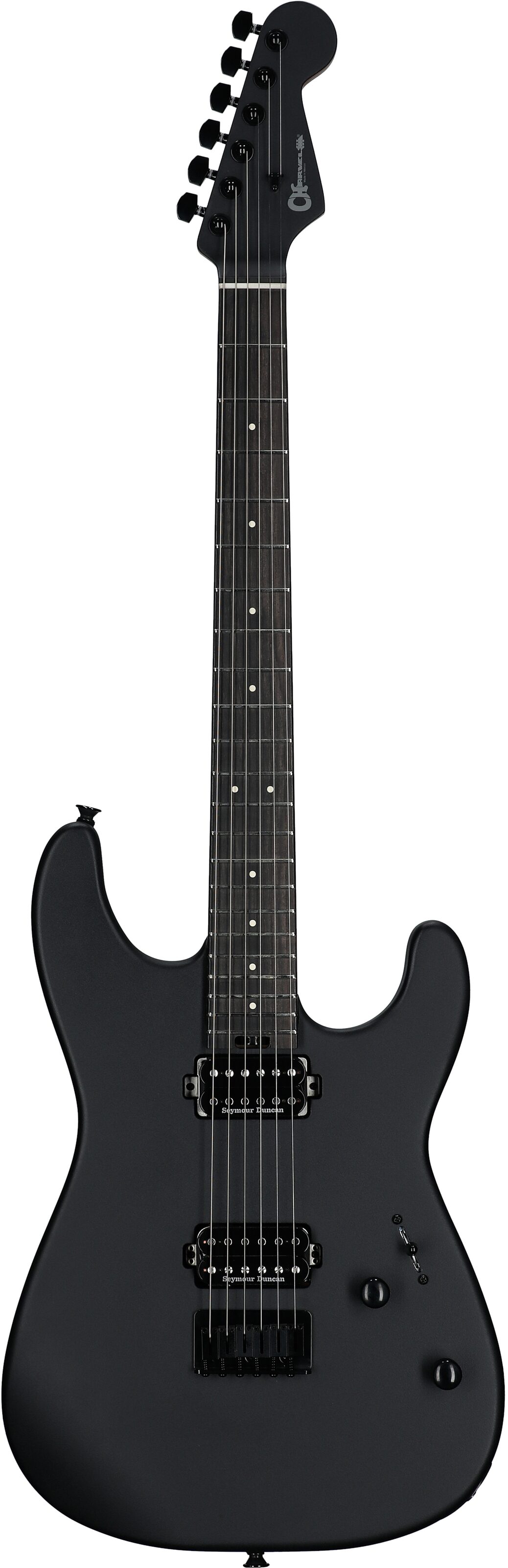 Charvel Pro-Mod Plus SD1 HH HT Electric Guitar, with Ebony Fingerboard, Scorched Earth, Full Straight Front