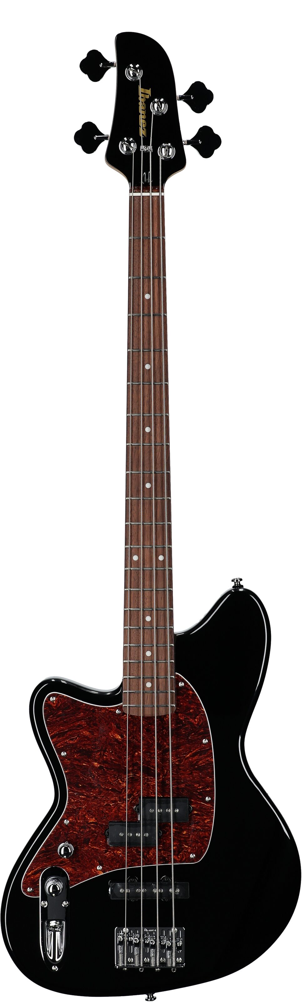 Ibanez Talman TMB100 Electric Bass, Left-Handed, Black, Full Straight Front
