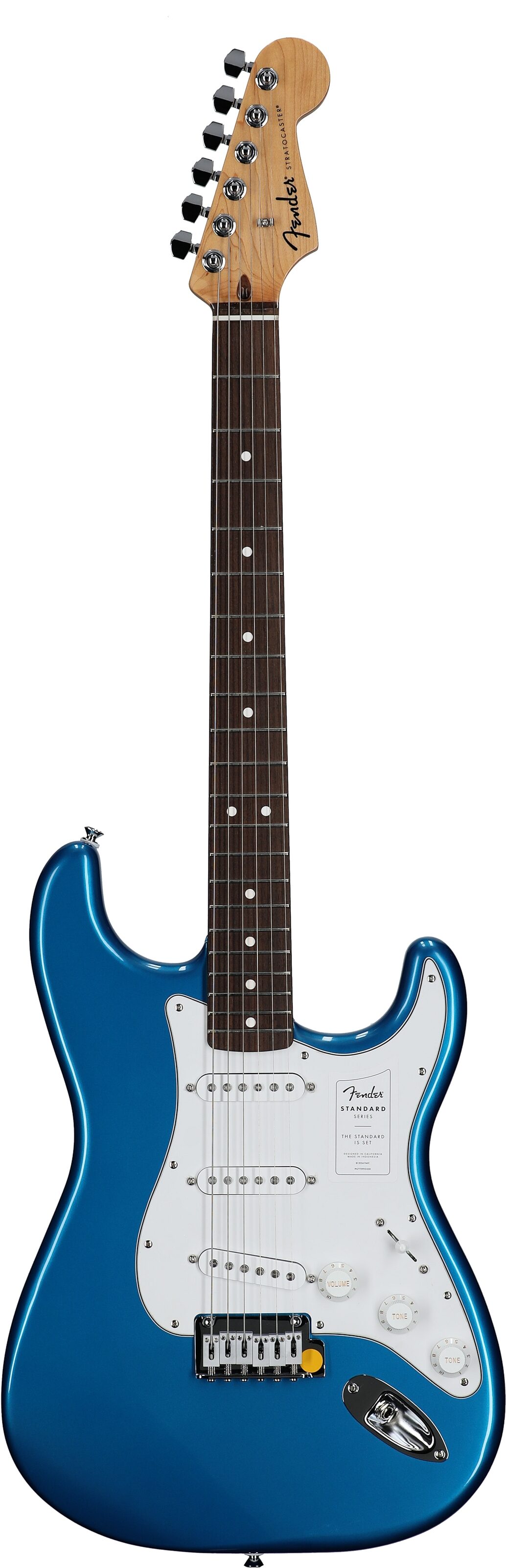 Fender Standard Stratocaster Electric Guitar, Laurel Fingerboard, Aqua Marine Metallic, Full Straight Front