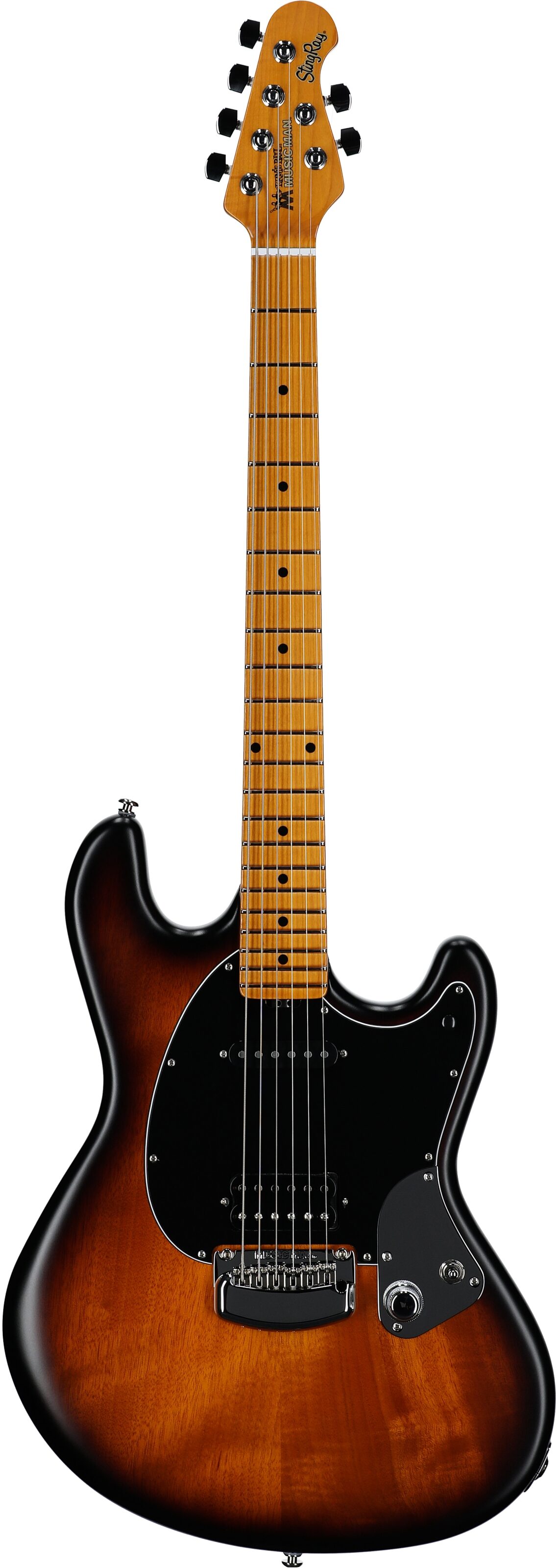 Ernie Ball Music Man Dustin Kensrue StingRay Electric Guitar, Deep Satin Burst, Full Straight Front