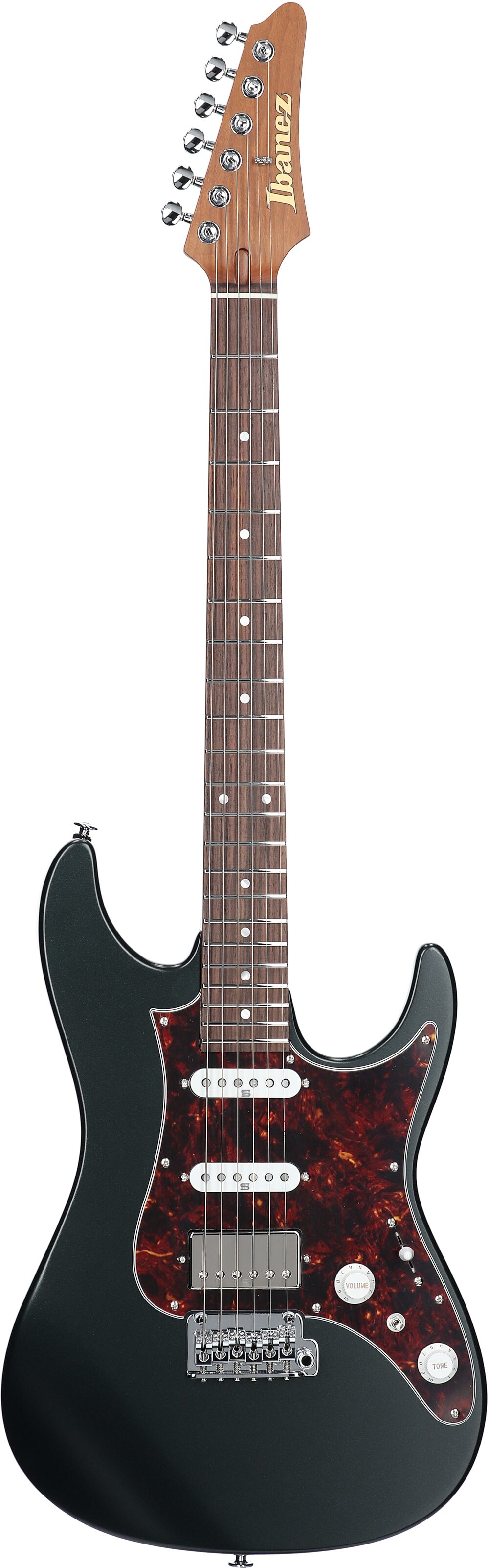 Ibanez AZ2204N Prestige Electric Guitar (with Case), Ivy Green Metallic, Full Straight Front