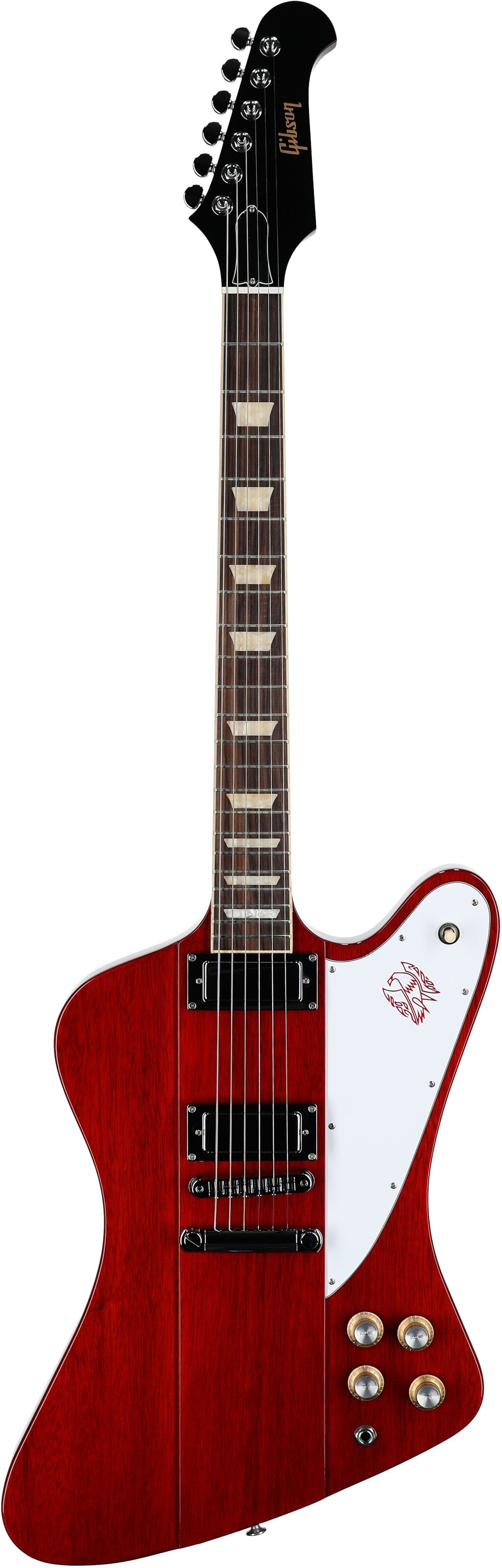 Gibson Firebird Platypus Electric Guitar (with Case), Vintage Cherry, Full Straight Front