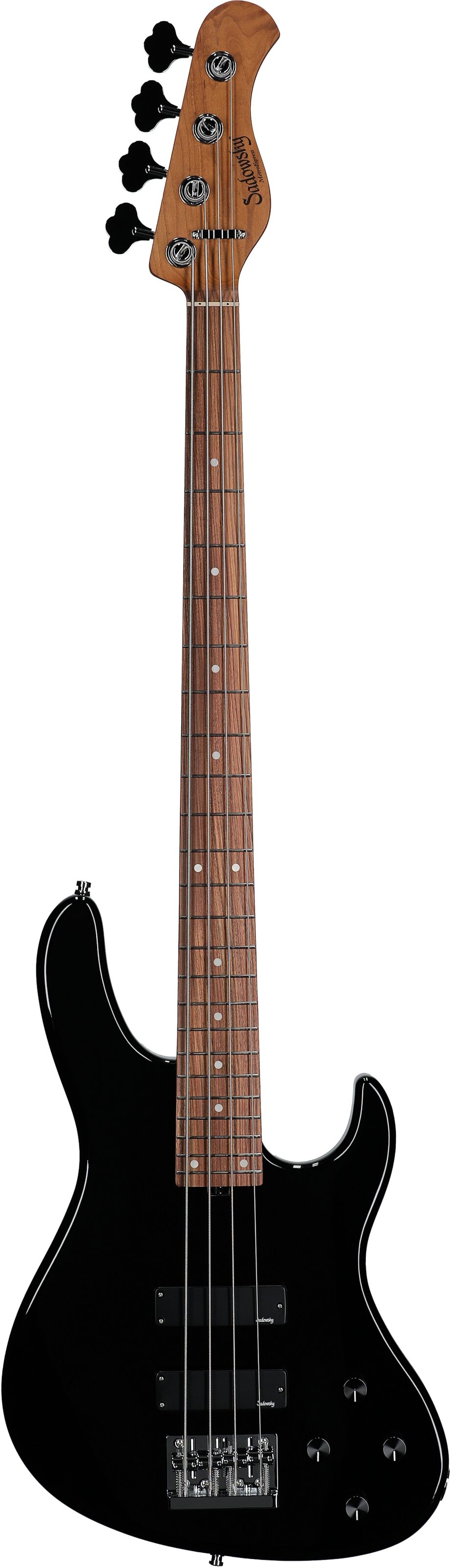 Sadowsky MetroExpress MS4 Modern Electric Bass, Morado Fingerboard (with Gig Bag), Black, Full Straight Front