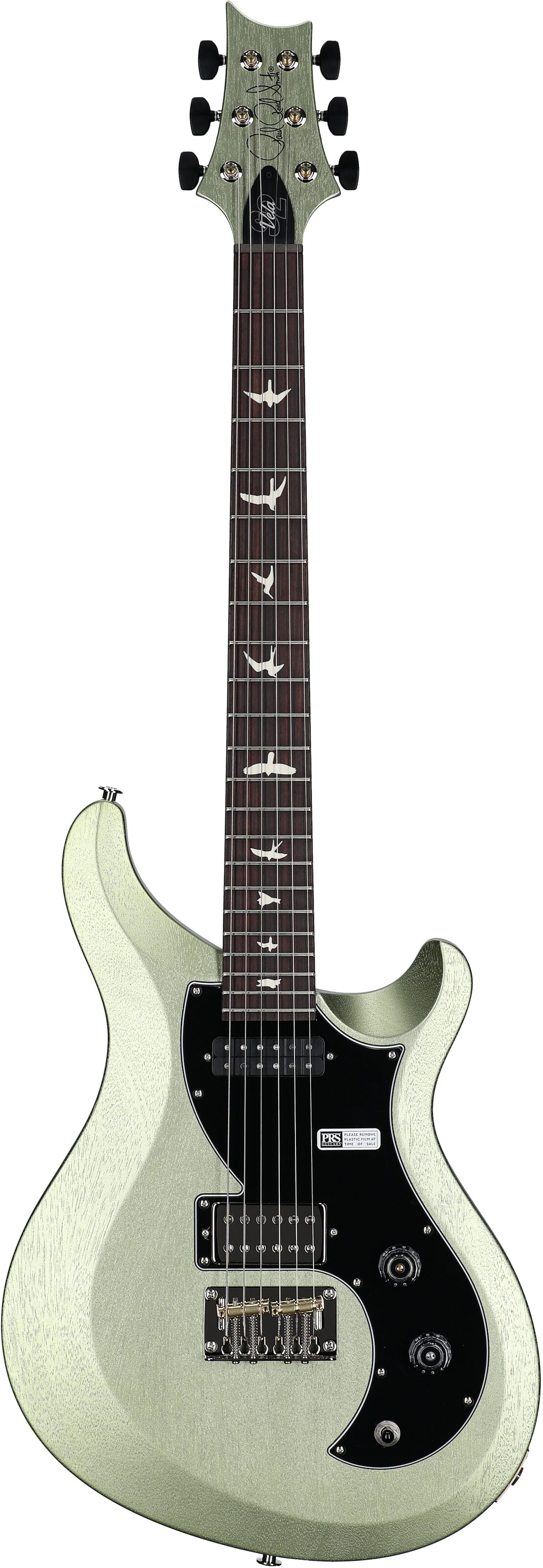 PRS Paul Reed Smith S2 Vela Satin Electric Guitar (with Gig Bag), Mavis Mint Metallic, Full Straight Front