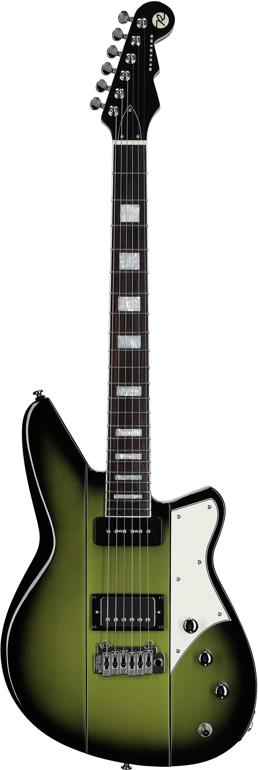 Reverend Warhawk DAW Electric Guitar, Avocado Burst, Full Straight Front