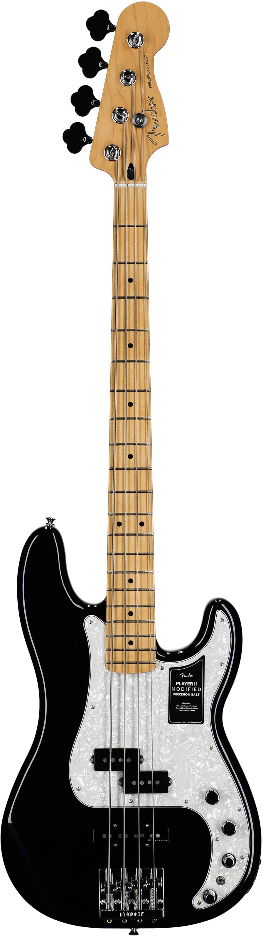Fender Player II Modified Active Precision Electric Bass, Maple Fingerboard (with Gig Bag), Dusk, Full Straight Front