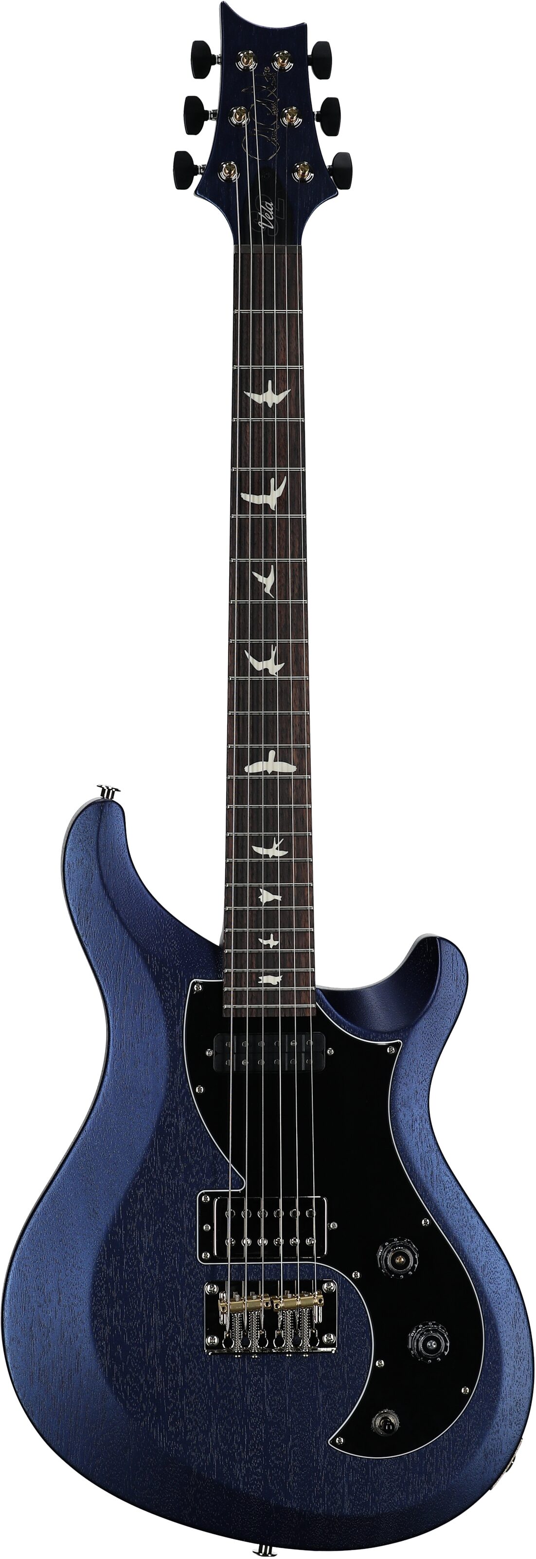 PRS Paul Reed Smith S2 Vela Satin Electric Guitar (with Gig Bag), Metallic Midnight, Full Straight Front