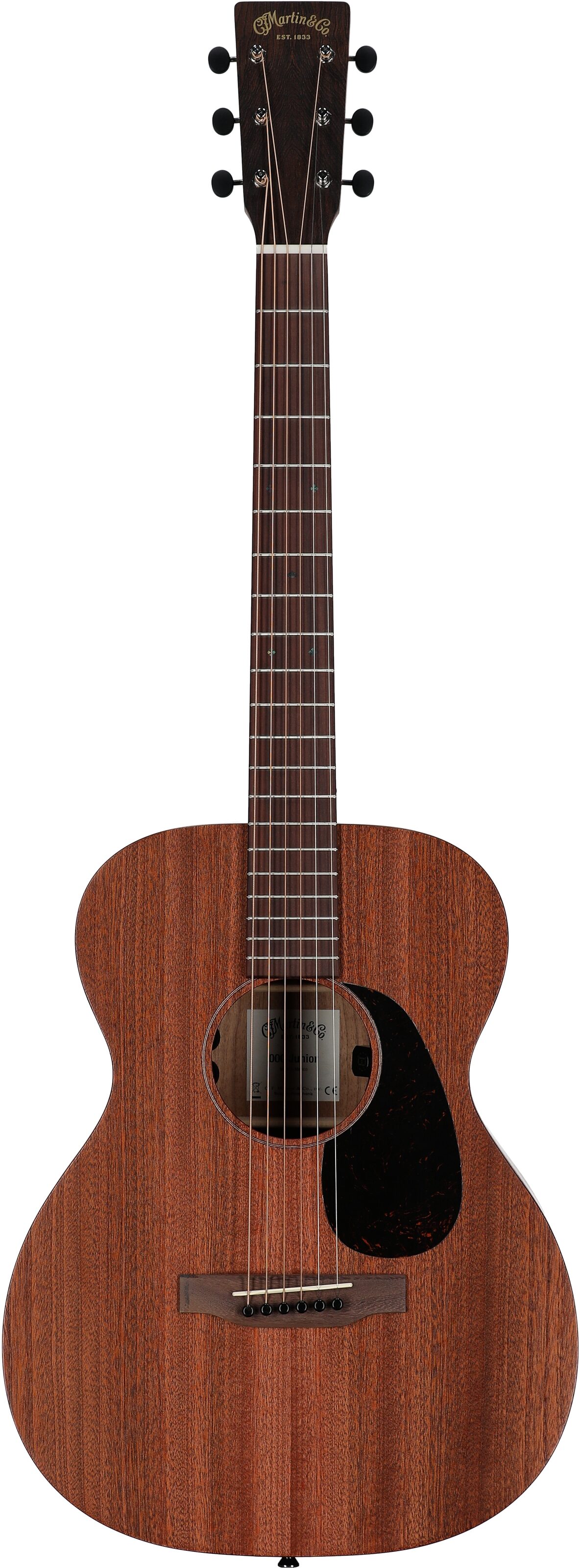 Martin 000 Junior E Sapele Acoustic Guitar (with Soft Shell Case), New, Full Straight Front