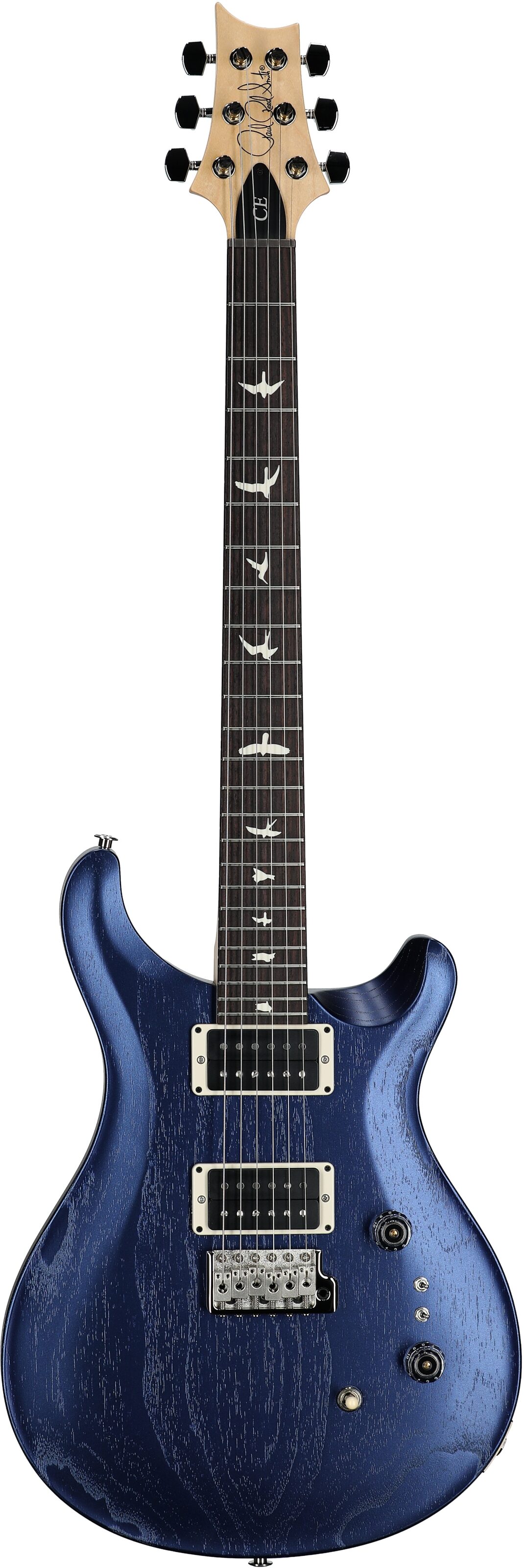 PRS Paul Reed Smith CE 24-08 Swamp Ash Electric Guitar (with Gig Bag), Satin Metallic Midnight, Open Box (Very Good), Full Straight Front