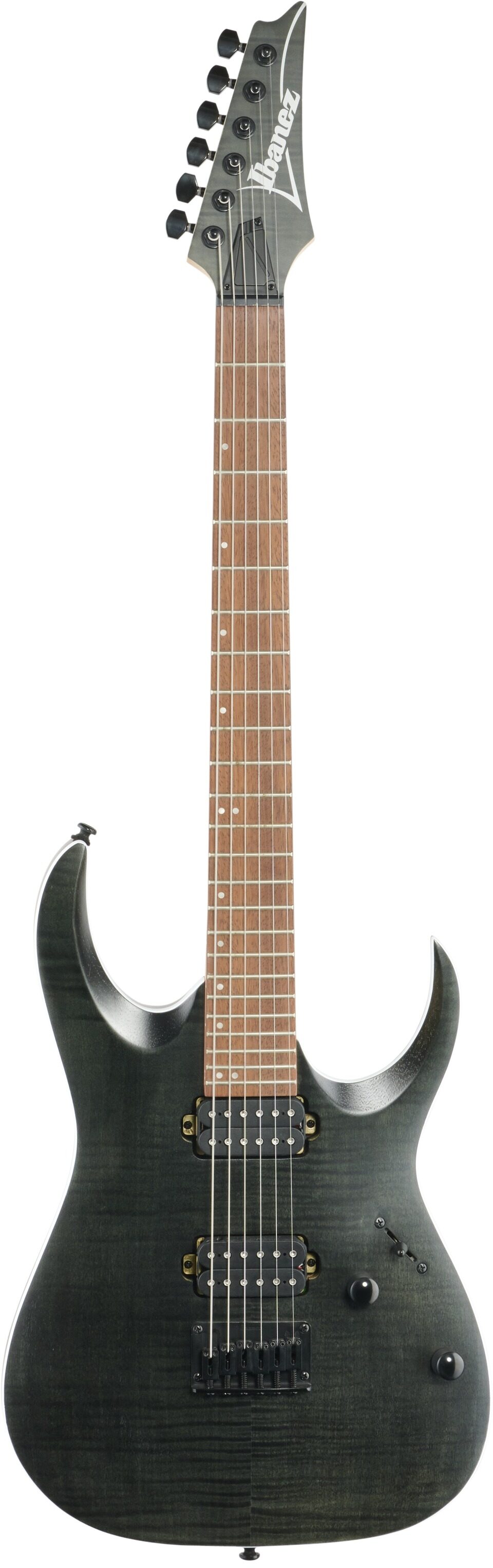 Ibanez RGA42FM Electric Guitar, Transparent Gray Flat, Full Straight Front