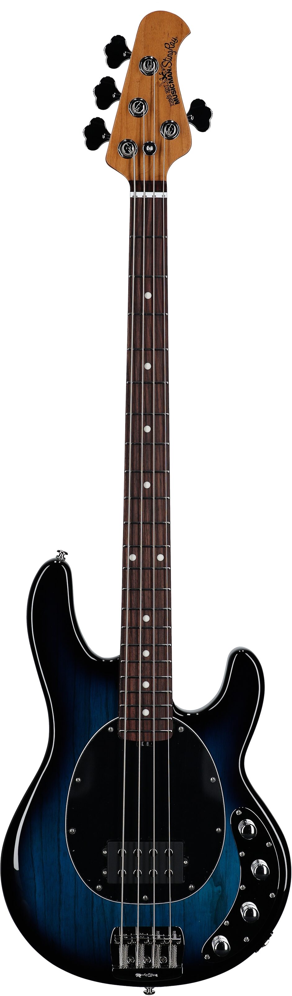 Ernie Ball Music Man StingRay Special Electric Bass (with Mono Case), Pacific Blue, Full Straight Front