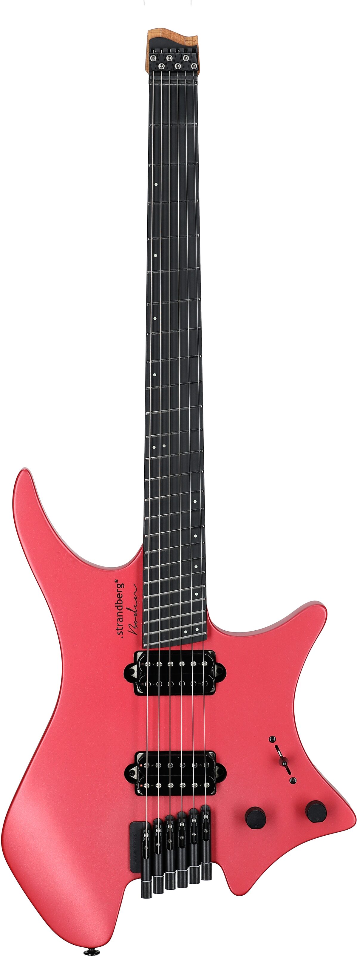 Strandberg Boden Metal NX 6 Electric Guitar (with Gig Bag), Blood Red, Full Straight Front