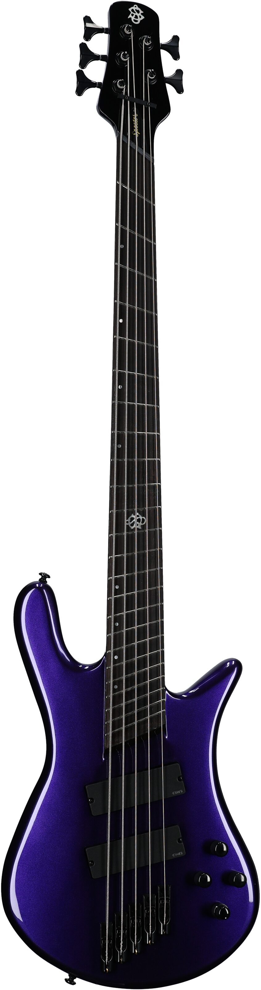 Spector NS Dimension HP Multi-Scale 5-String Bass Guitar (with Bag), Plum Crazy, Full Straight Front