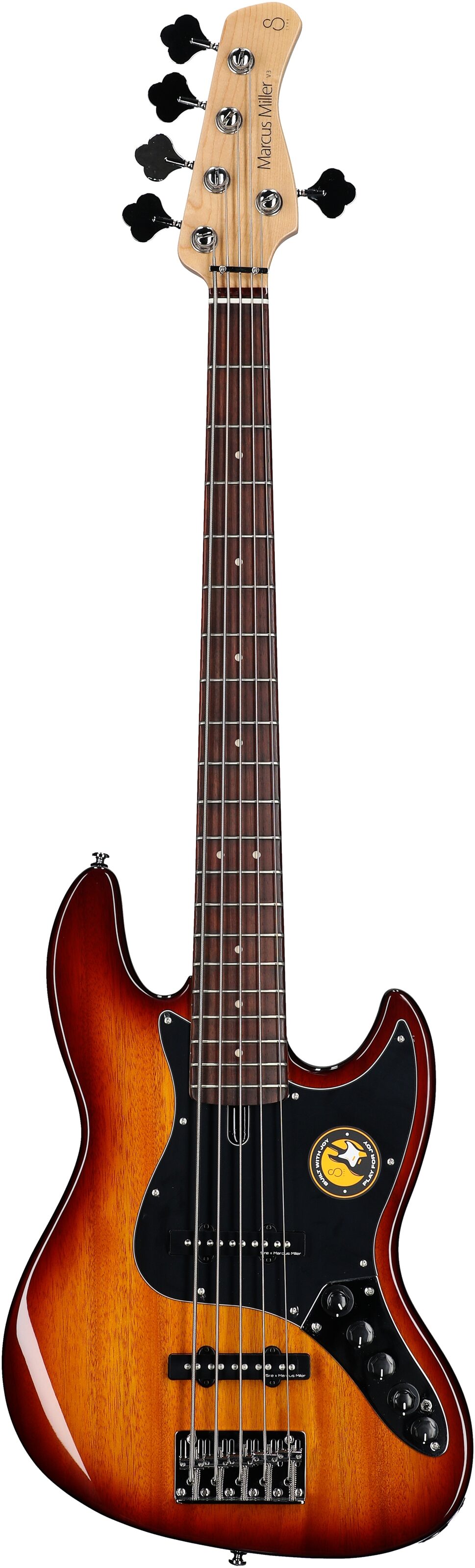 Sire Marcus Miller V3 Electric Bass, 5-String, Tobacco Sunburst, Full Straight Front