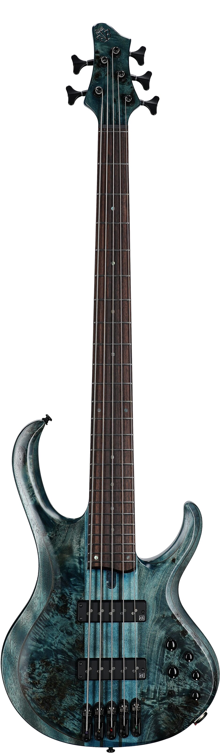 Ibanez BTB945 Electric Bass, 5-String, Cosmic Blue Low Gloss, Full Straight Front
