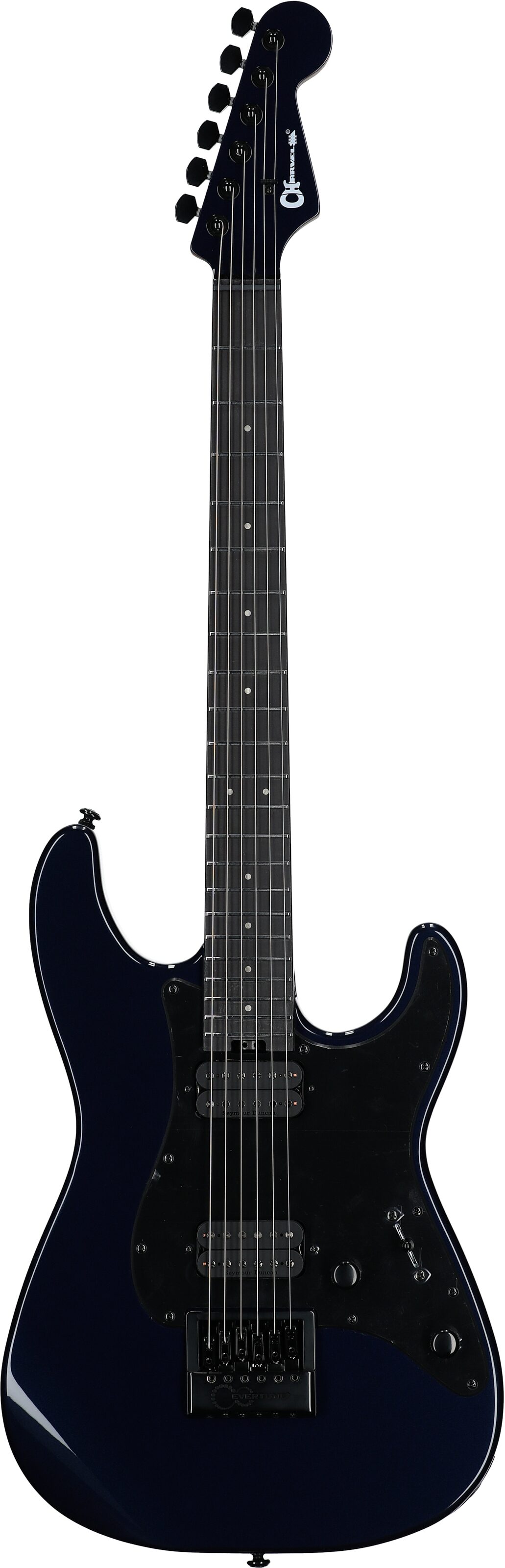 Charvel Pro-Mod Plus So-Cal SC1 HH Electric Guitar (with Gig Bag), Midnight Blue, Full Straight Front