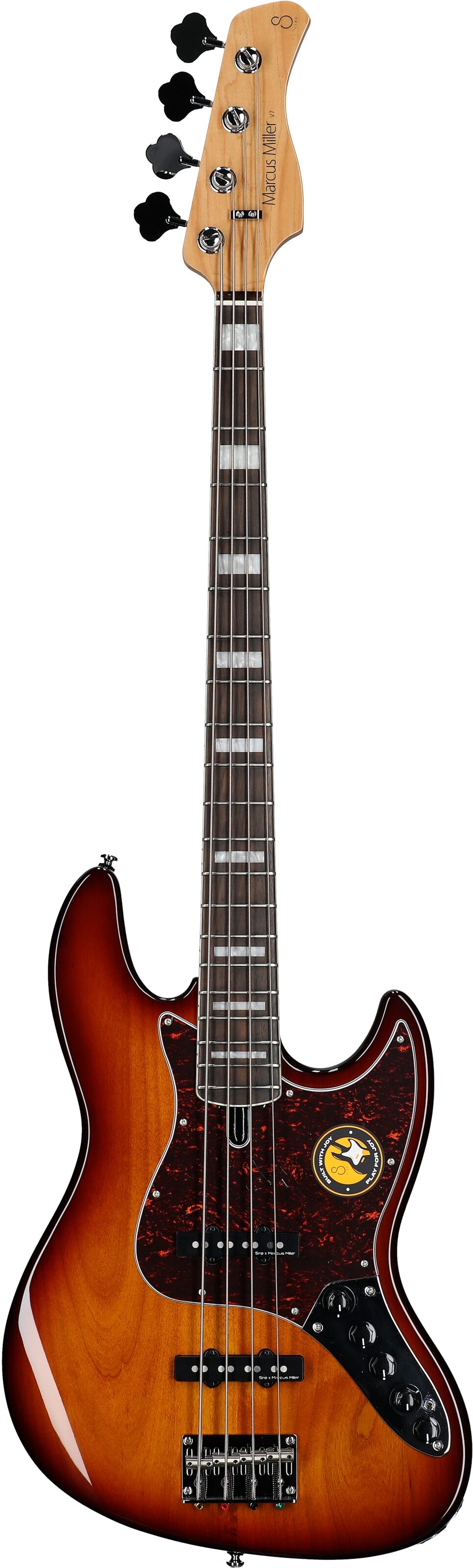 Sire Marcus Miller V7 Electric Bass, 4-String, Tobacco Sunburst, Full Straight Front