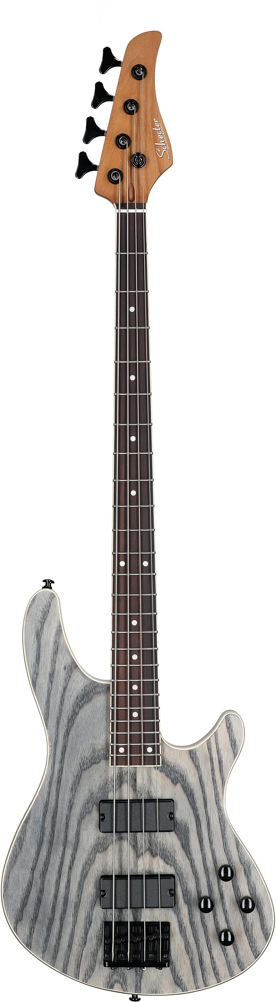 Schecter C-4 Standard Electric Bass, Charcoal Satin, Full Straight Front