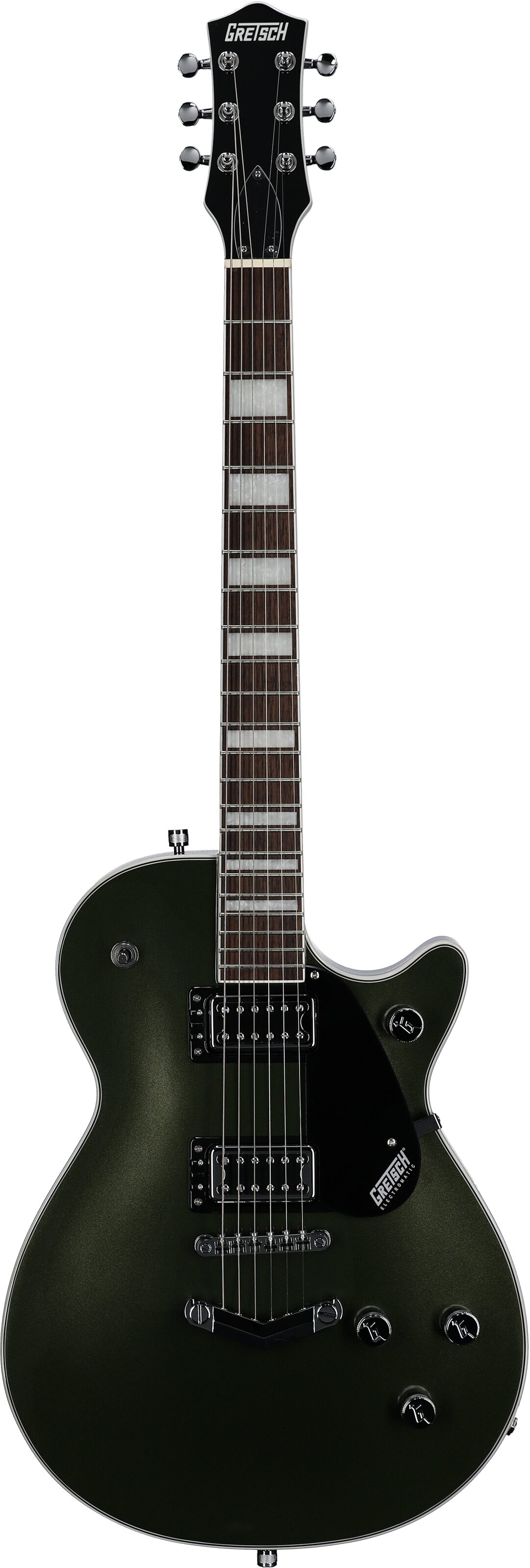 Gretsch G5220 Electromatic Jet BT Electric Guitar, Olive Metallic, Full Straight Front