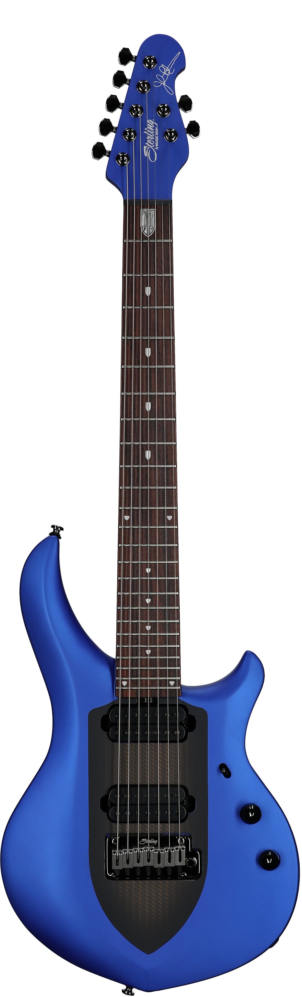 Sterling by Music Man John Petrucci MAJ170 Electric Guitar, Siberian Sapphire, Full Straight Front
