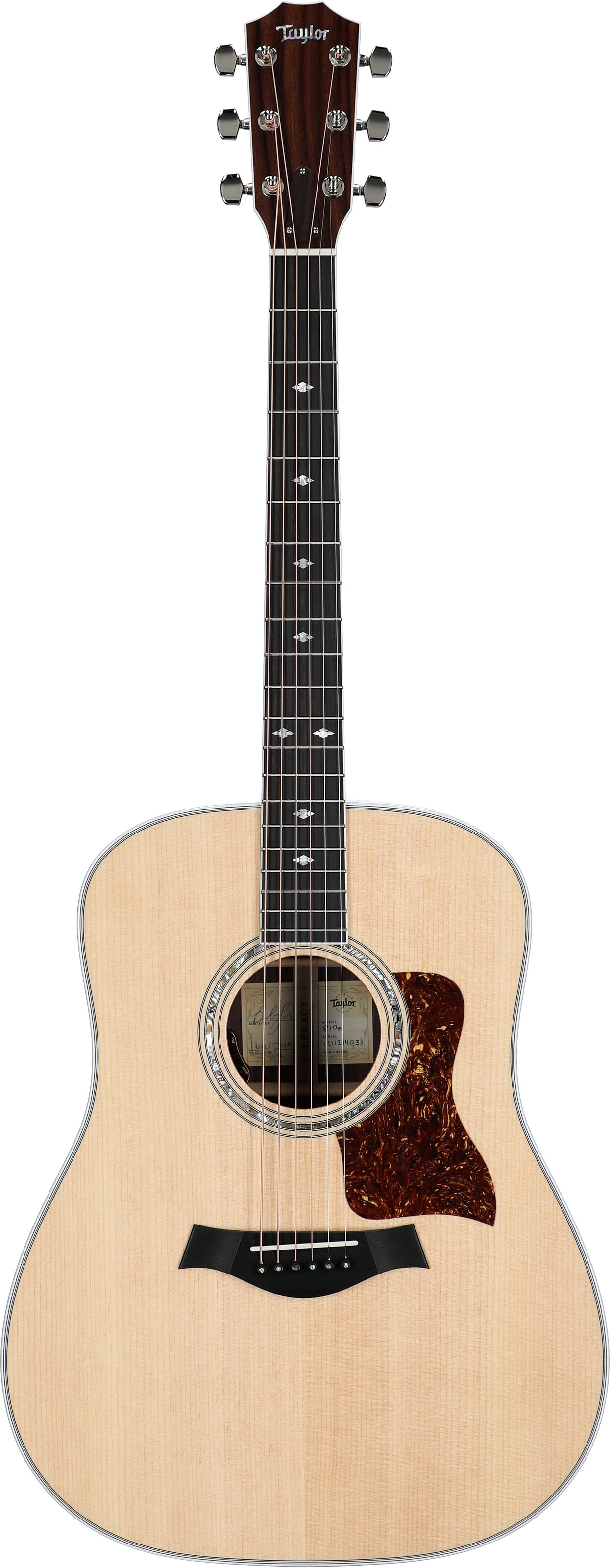 Taylor 810e Legacy Dreadnought Acoustic-Electric Guitar, New, Full Straight Front