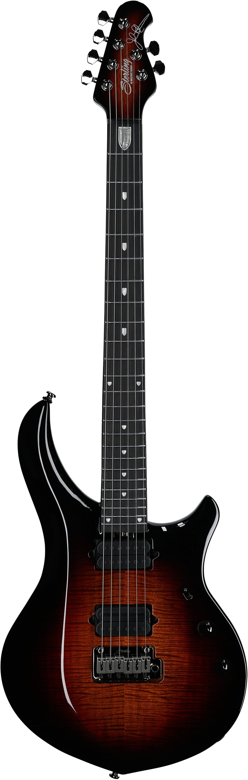 Sterling by Music Man MAJ200XFM Majesty Electric Guitar, Tiger Eye, Full Straight Front