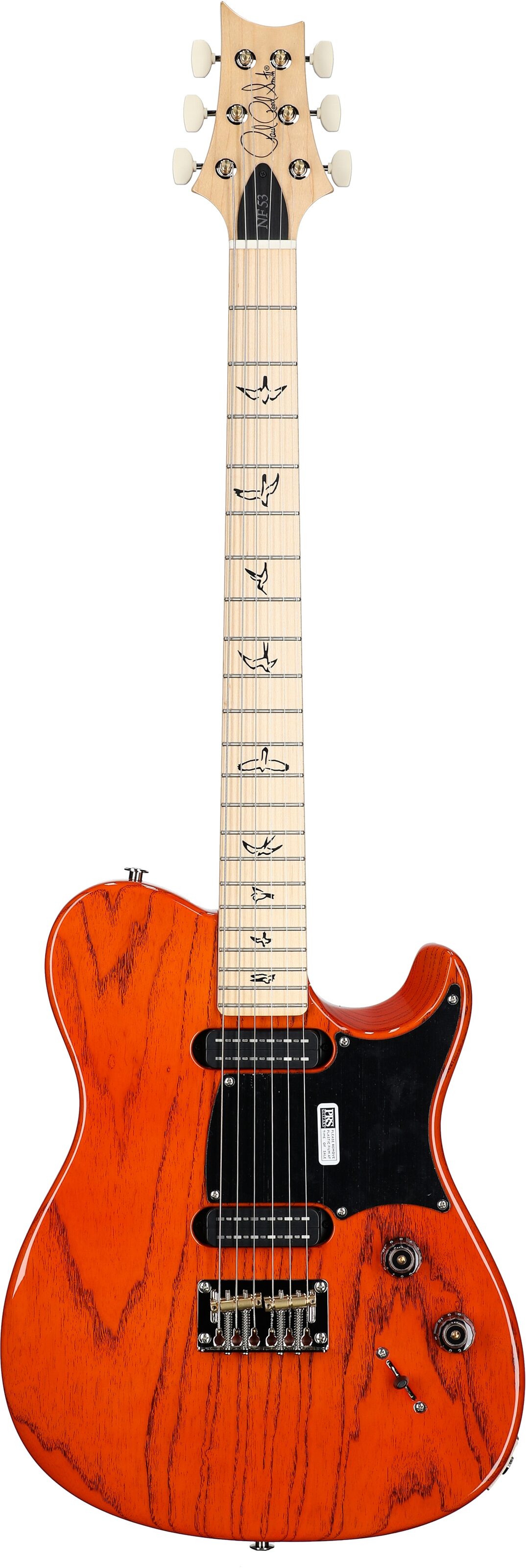 PRS Paul Reed Smith NF 53 Electric Guitar (with Gig Bag), Orange Tabby, Full Straight Front