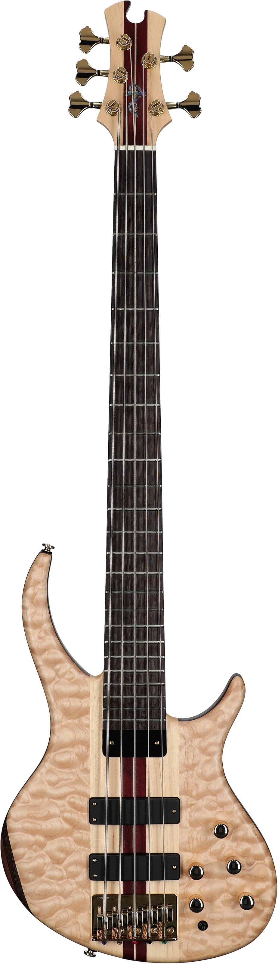 Tobias Classic V Electric Bass, 5-String (with Gig Bag), Satin Natural, Full Straight Front