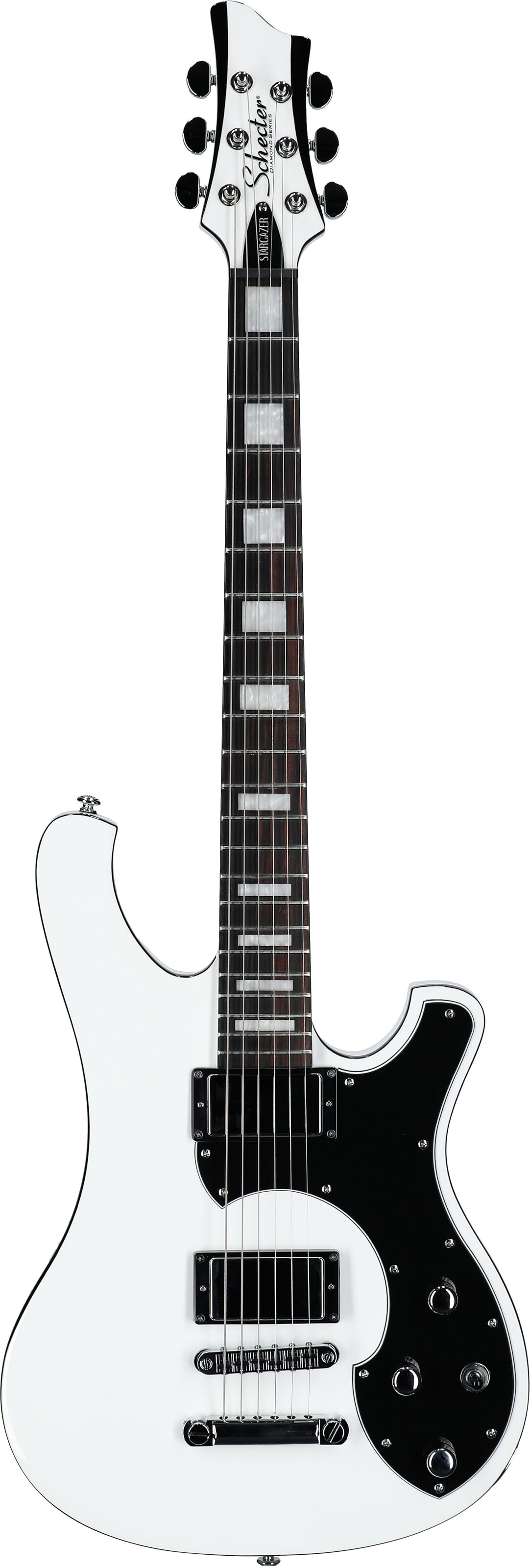 Schecter Stargazer 6 Electric Guitar, Gloss White, Full Straight Front