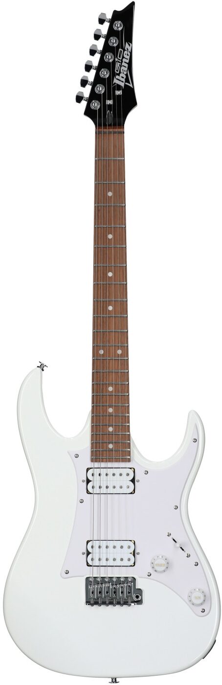 Ibanez GRX20W Electric Guitar, White, Full Straight Front