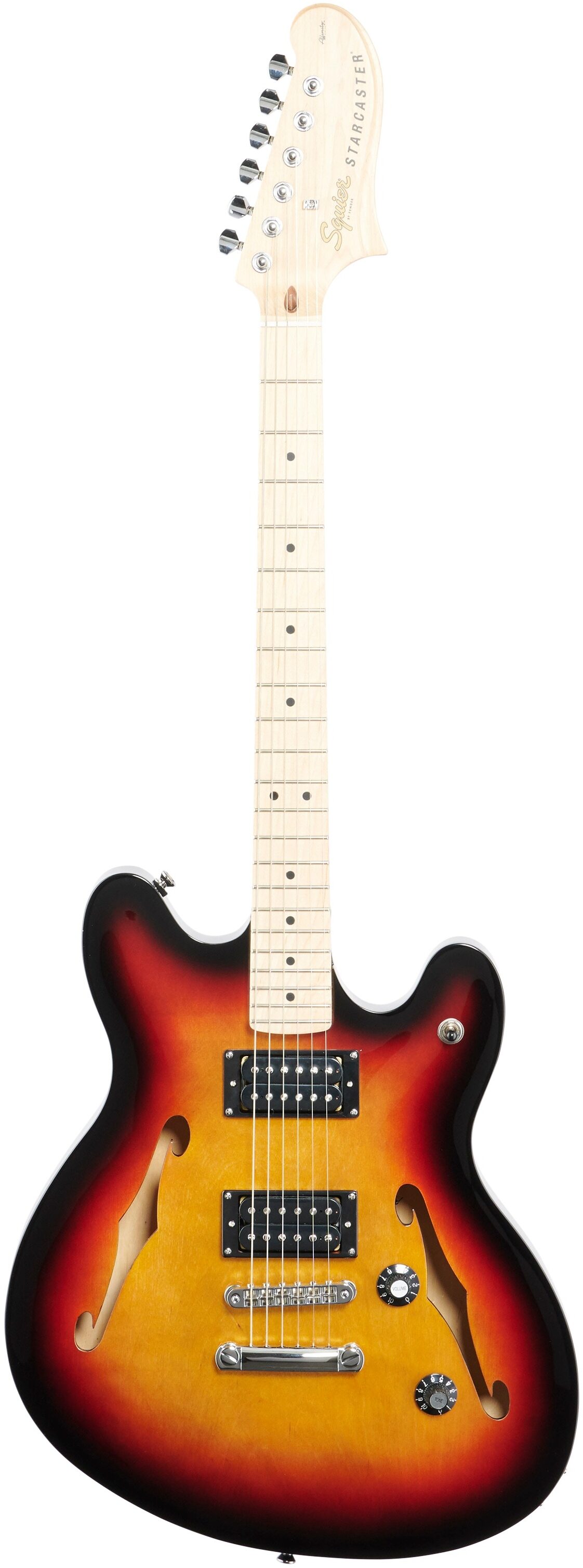 Squier Affinity Starcaster Electric Guitar, Maple Fingerboard