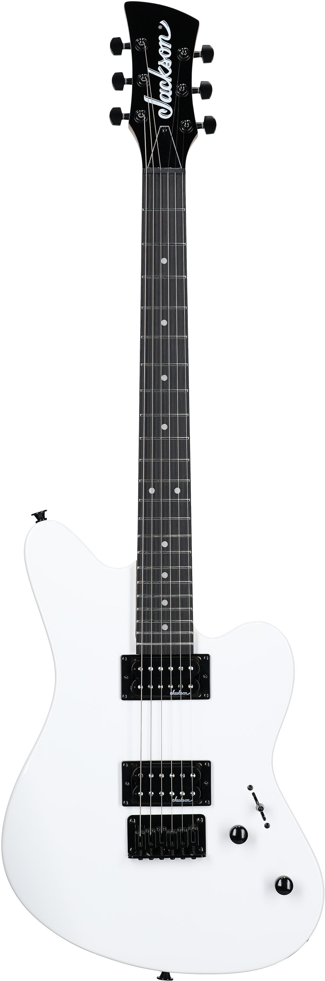 Jackson JS Series JS22 Surfcaster Electric Guitar, Snow White, Full Straight Front