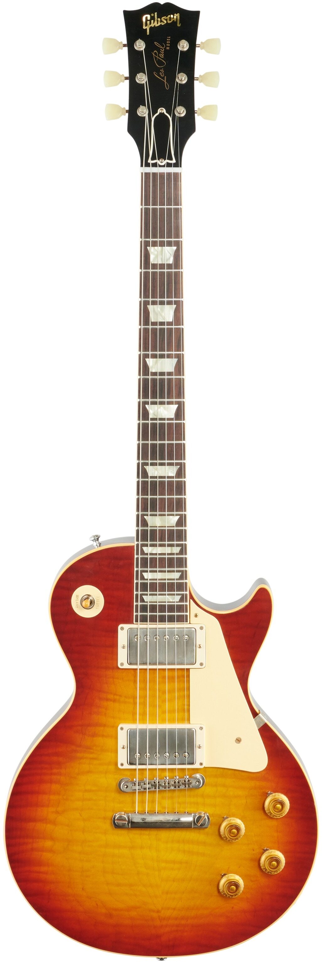 Gibson Custom 1959 Les Paul Standard Murphy Lab Ultra Light Aged Electric Guitar (with Case), Sunrise Tobacco Burst, Full Straight Front
