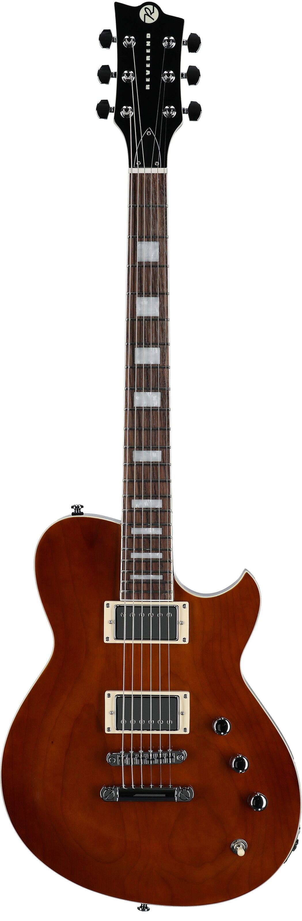 Reverend Roundhouse Electric Guitar, Violin Brown, Full Straight Front