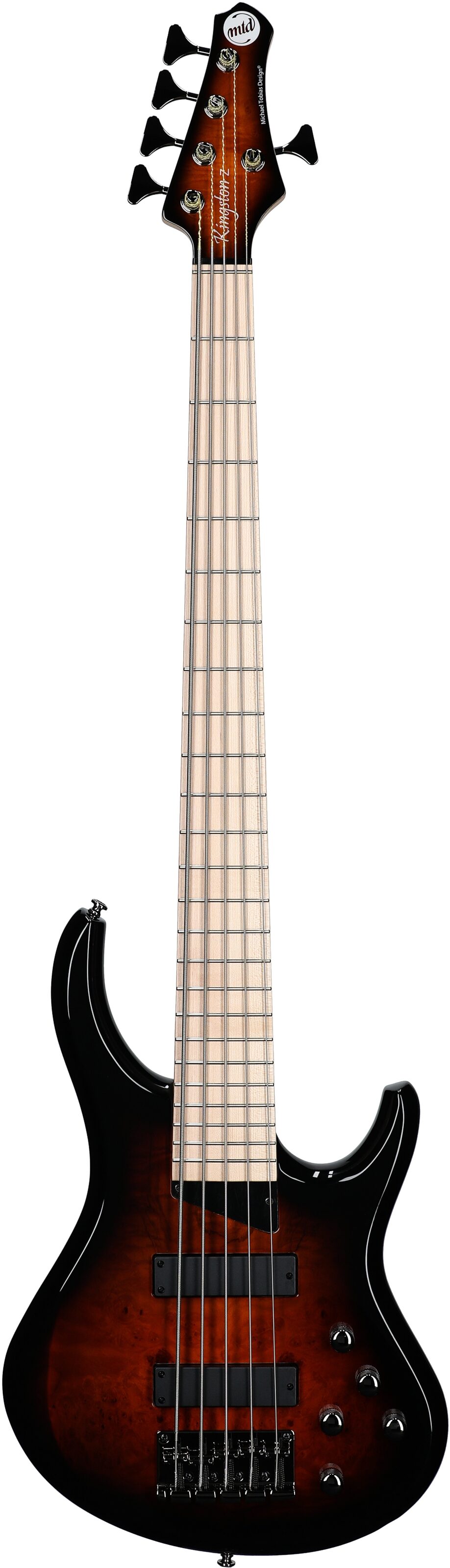 MTD Kingston Z5MP Electric Bass, 5-String (with Maple Fingerboard), Tobacco Sunburst, Open Box (Very Good), Full Straight Front