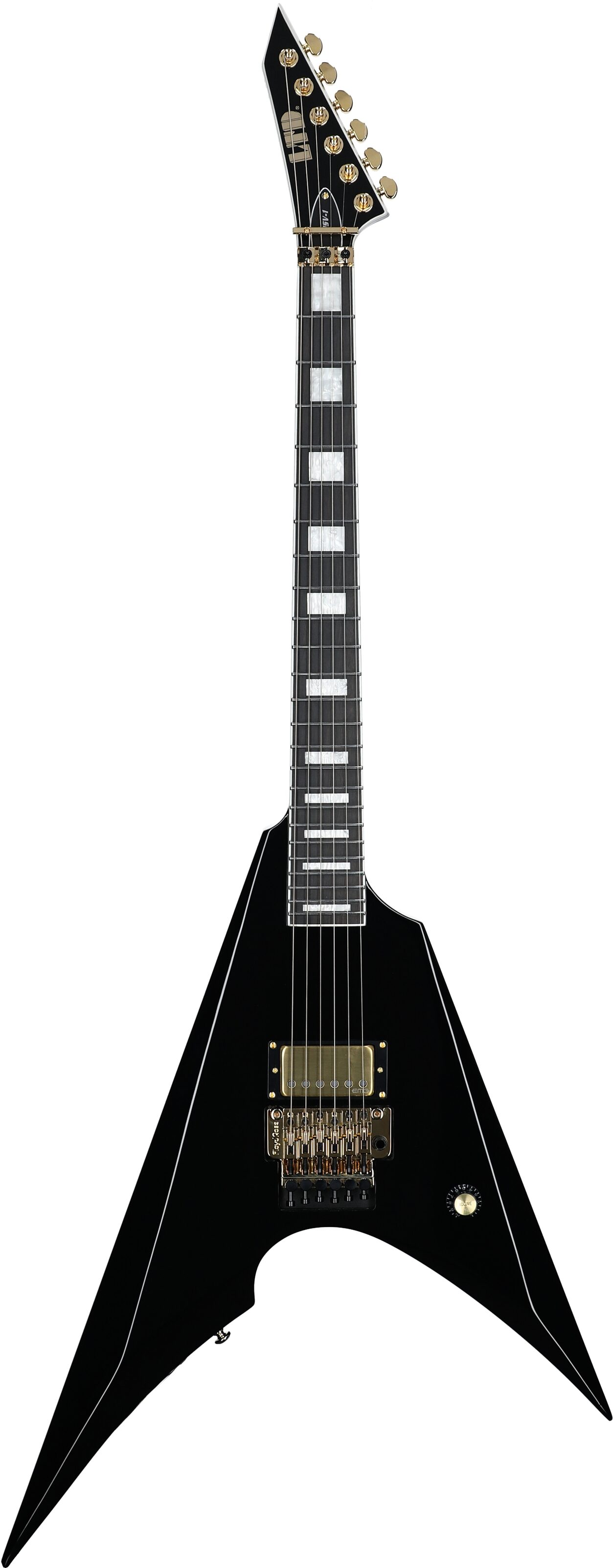 ESP LTD MSV-1 Mike Schleibaum Electric Guitar (with Case), Black, Open Box (Very Good), Full Straight Front