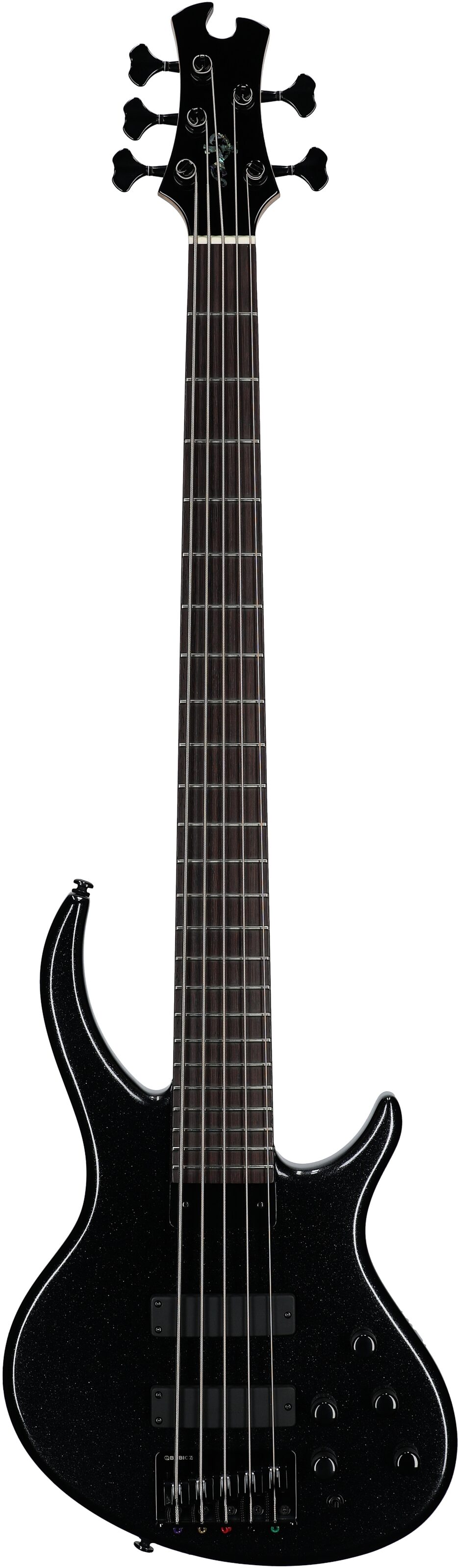 Tobias Killer B V Electric Bass, 5-String (with Gig Bag), Black Pearl, Full Straight Front