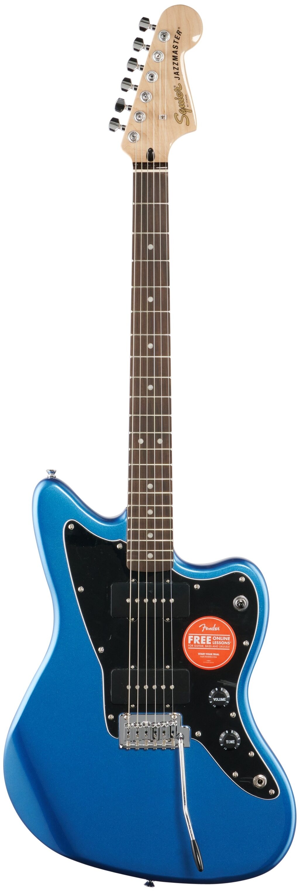 Squier Affinity Jazzmaster Electric Guitar, Laurel Fingerboard, Lake Placid Blue, Full Straight Front