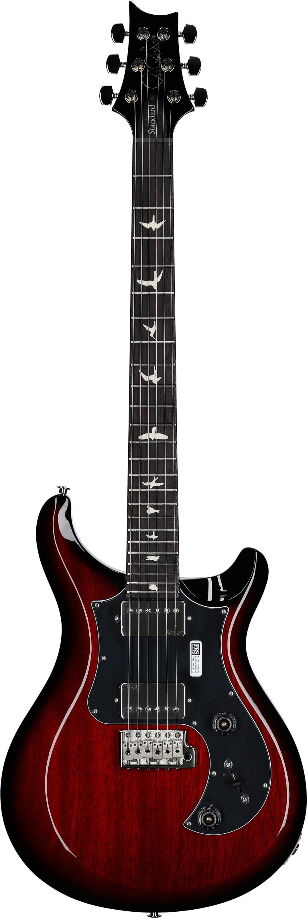 PRS Paul Reed Smith S2 Standard 24 Gloss Pattern Thin Electric Guitar (with Gig Bag), Scarlet Sunburst, Full Straight Front