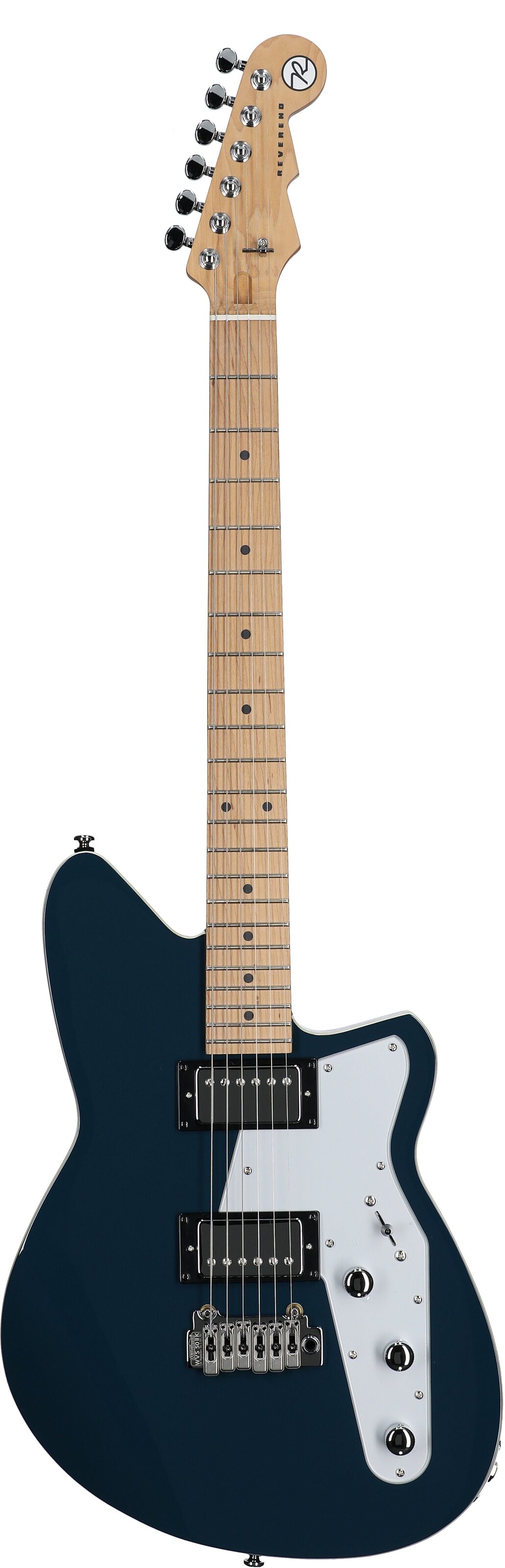 Reverend Jetstream HB Electric Guitar, High Tide Blue, Roasted Maple Fretboard, Full Straight Front