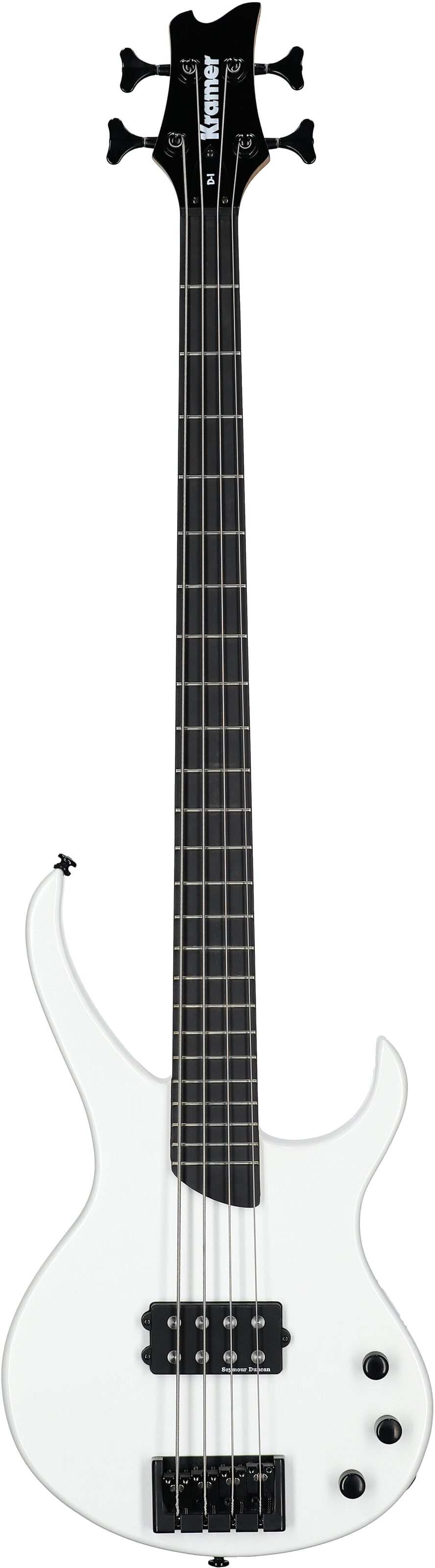 Kramer Disciple D-1 Electric Bass, Pearl White, Full Straight Front