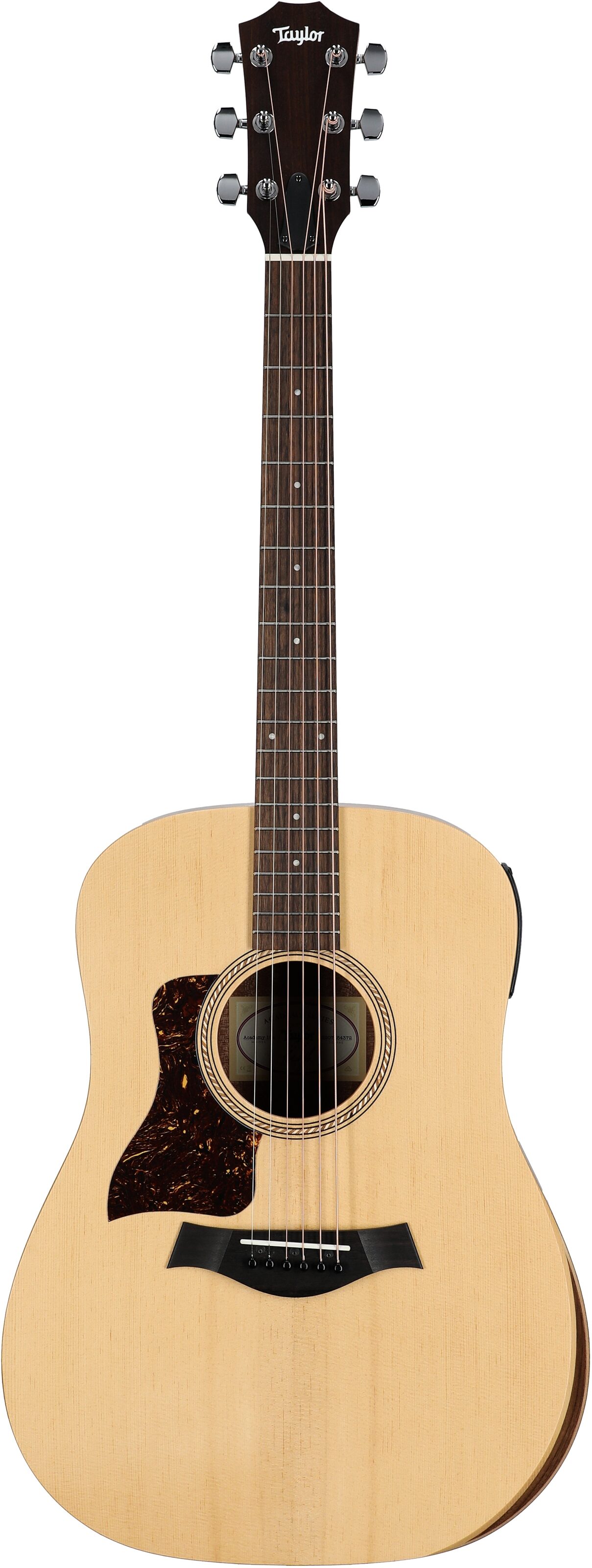 Taylor Academy 10e Dreadnought Acoustic-Electric Guitar, Left-Handed (with Gig Bag), Natural, Full Straight Front