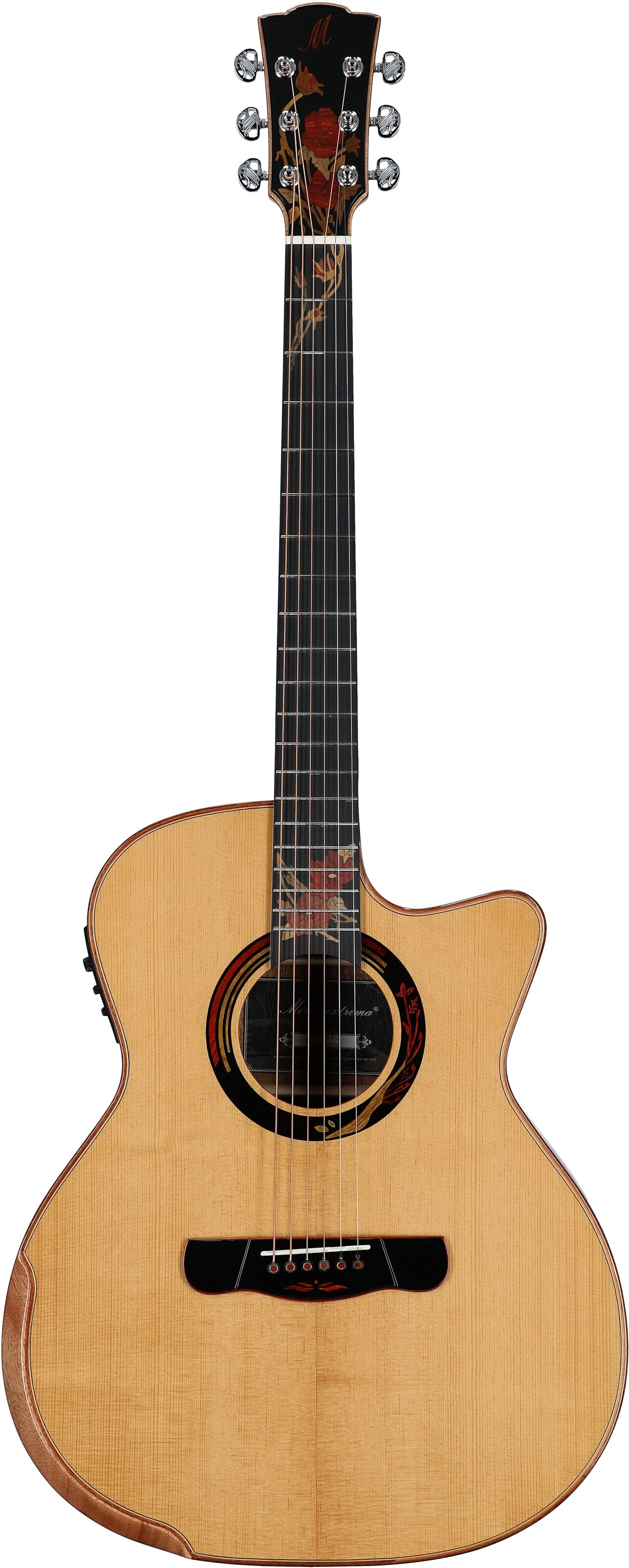 Merida Autumn Grand Auditorium Acoustic-Electric Guitar (with Gig Bag), New, Full Straight Front