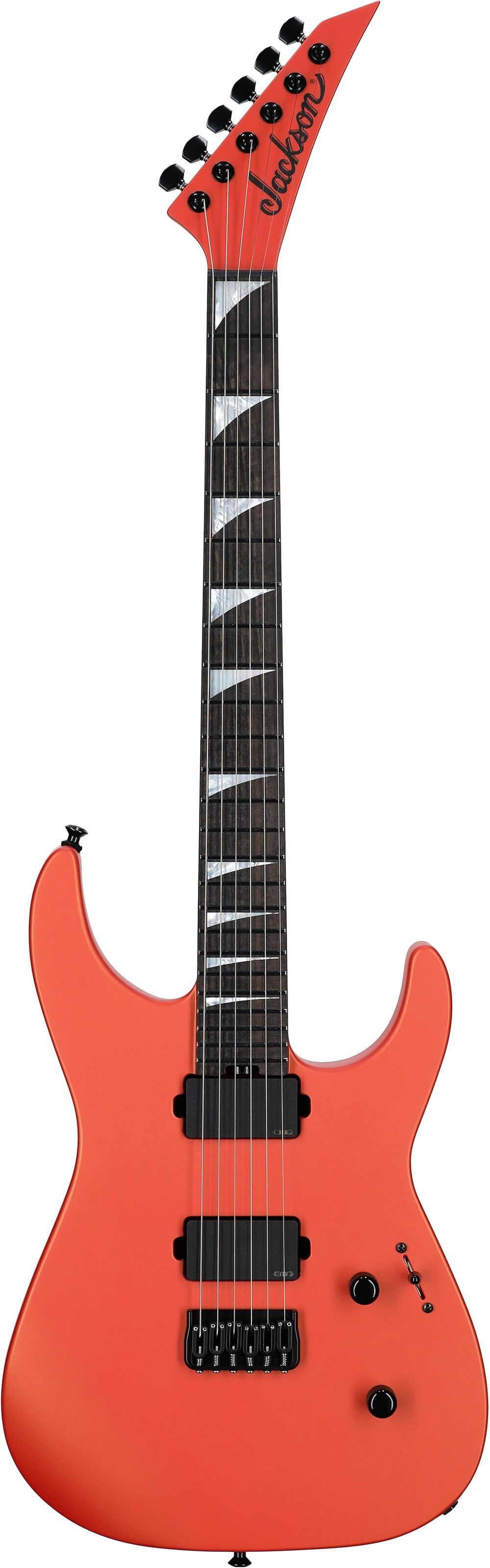Jackson American Soloist SL2MG HT Electric Guitar (with Case), Lambo Orange, Full Straight Front