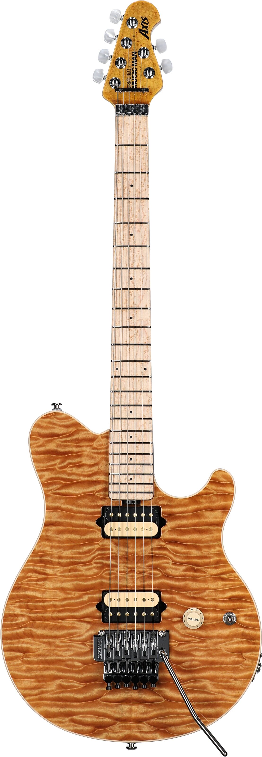 Ernie Ball Music Man BFR Double Trouble Axis Electric Guitar (with Case), Full Straight Front