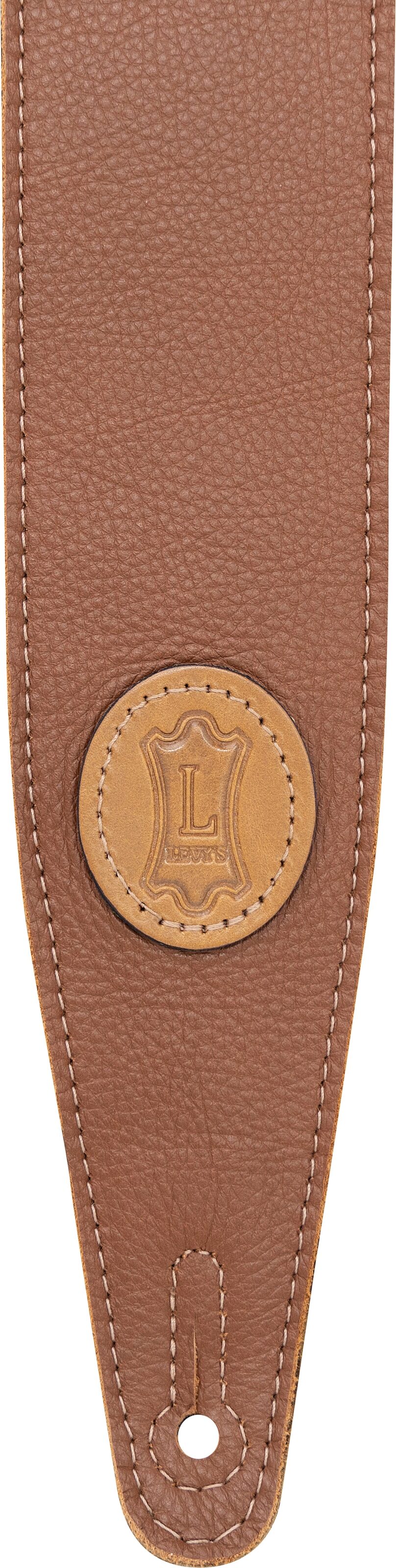 Levy's MGS317ST-BLK-HNY Garment Leather Strap, Tan Sand, Action Position Back