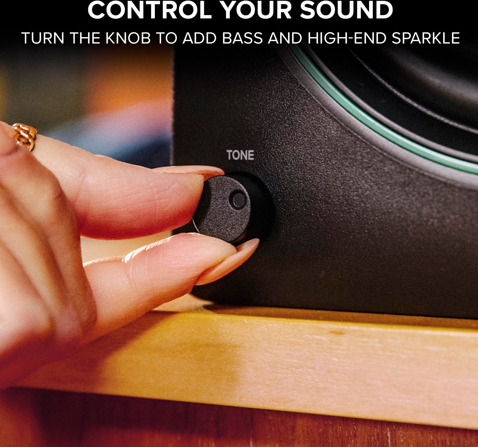 Mackie CR8BT Powered Studio Monitors, Pair, Action Position Back