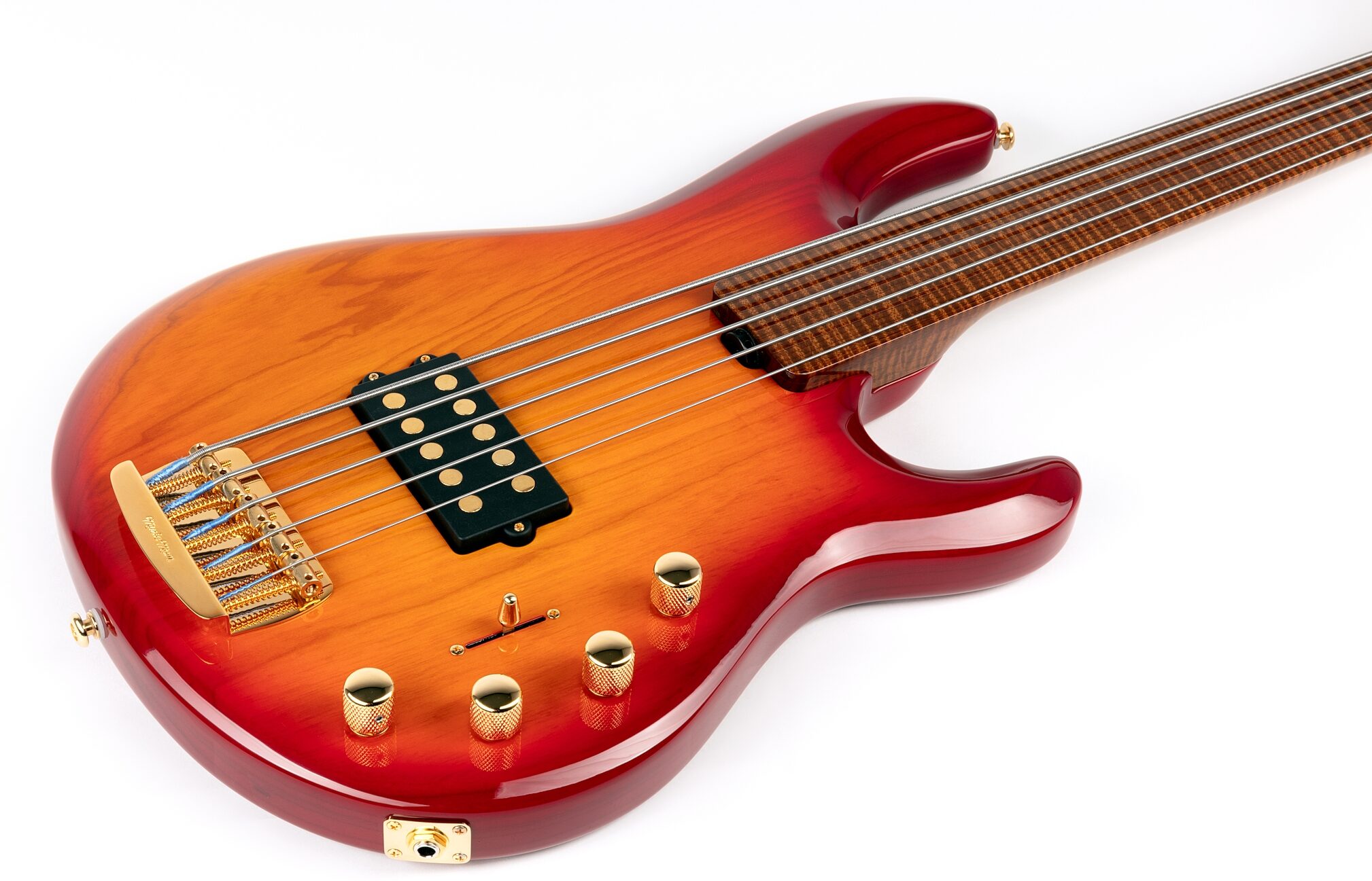 Ernie Ball Music Man BFR Fuego StingRay 5 Special Fretless Electric Bass Gutiar (with Case), Main