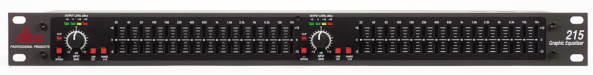dbx 215 Dual 15-Band Graphic Equalizer, Main